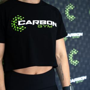 Carbon Crop Top - Black